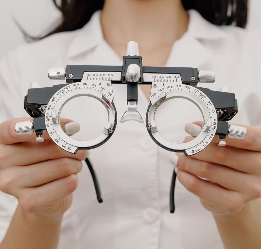 Eye exam equipment at Focus Optical Rochester Hills